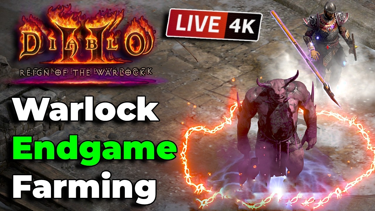 🔴LIVE - Warlock New Ladder FINDING A SPIRIT SHIELD - Diablo 2 Resurrected