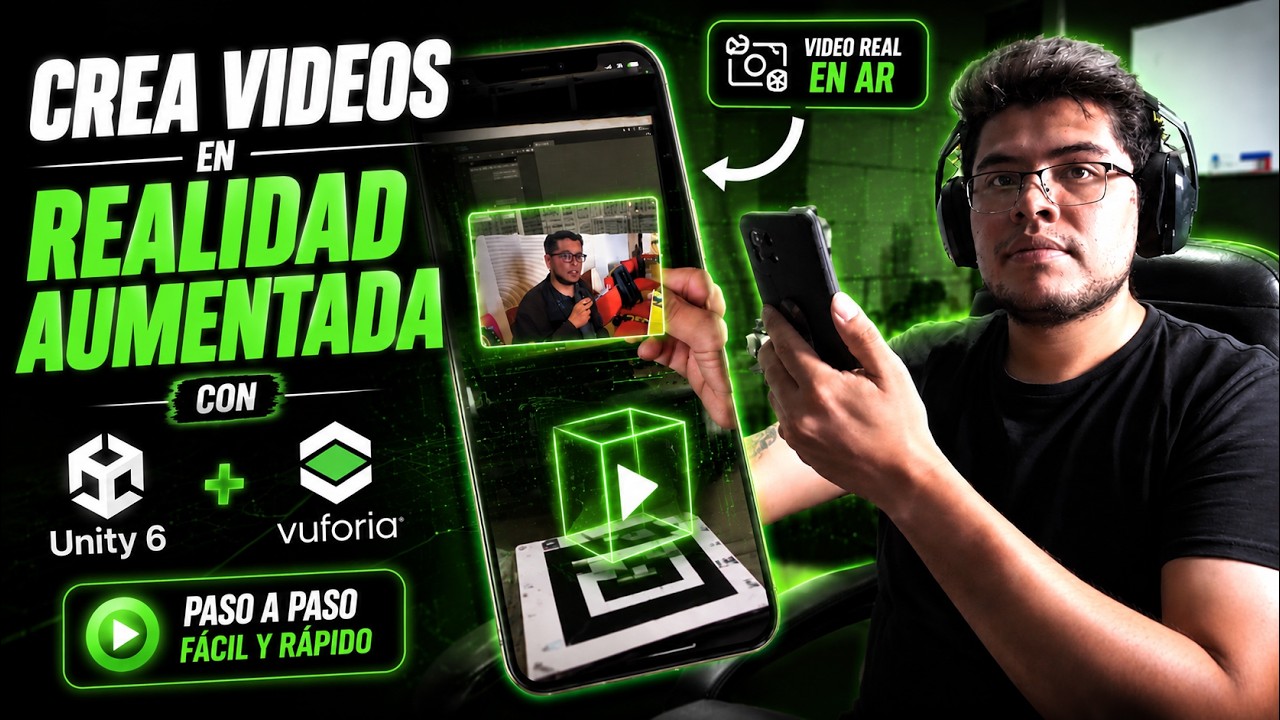 🎬🤳Crear Videos en Realidad Aumentada Unity 6 + Vuforia #augmentedreality #unity #vuforia