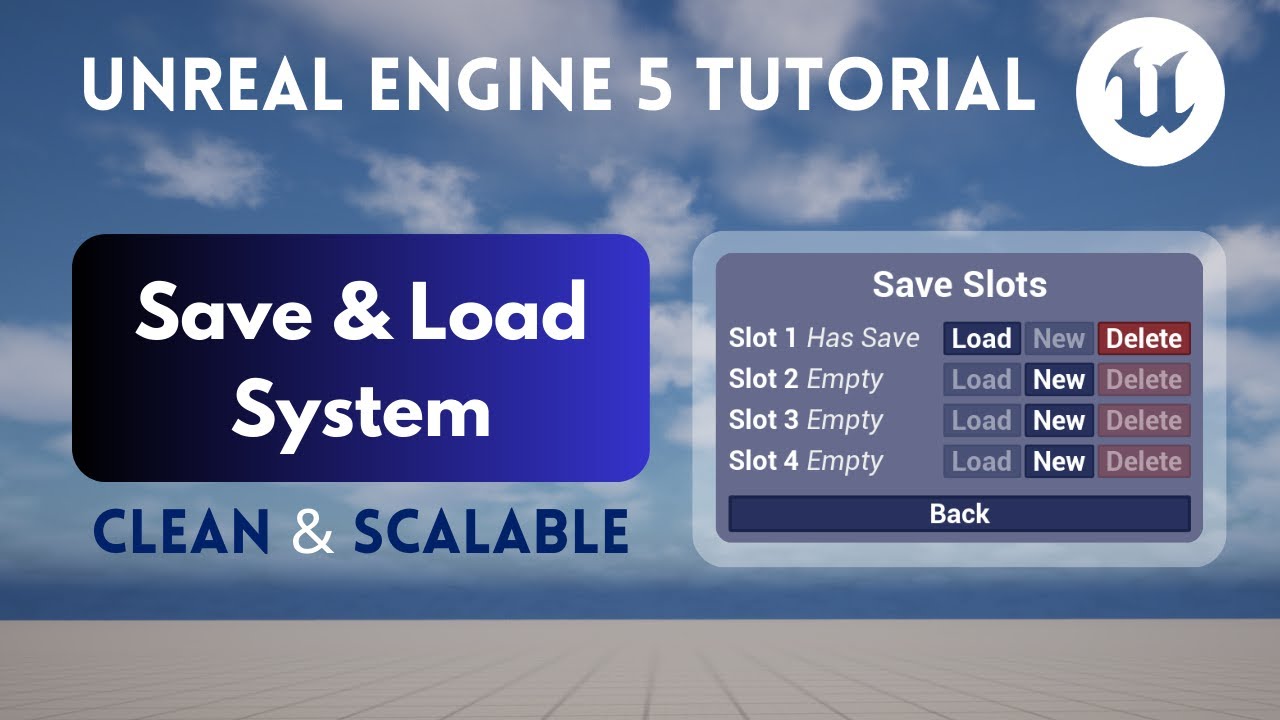 Save and Load System in Unreal Engine | Blueprint Tutorial