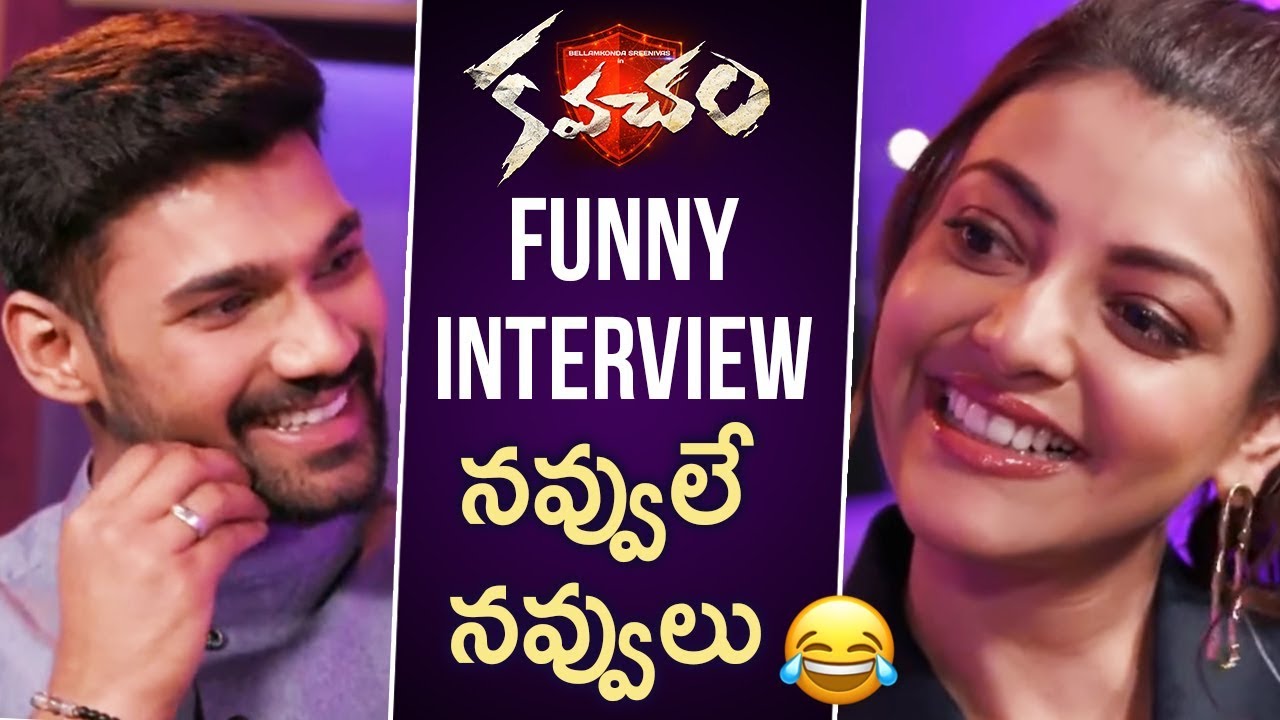 Kajal Aggarwal and Bellamkonda Sreenivas FUNNY Interview | Kavacham Telugu Movie | Mehreen | Thaman
