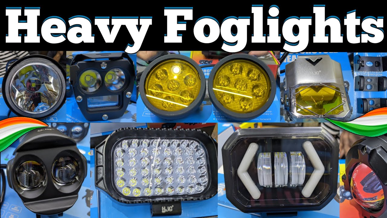 Heavy Foglights for Riders 🔥 All India Delivery | Yellow/White/Blink/Pattern #hjgfoglight #topbikes