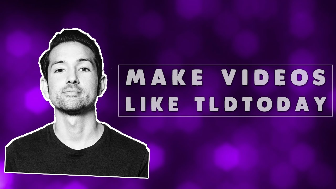 How to make videos like Jonathan Morrison from TLDToday!