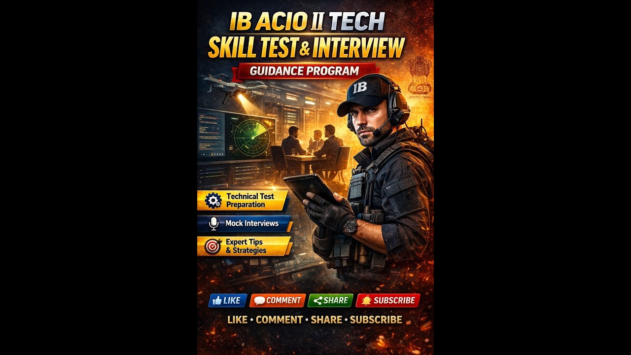 IB ACIO-2 Tech & JIO-2 Tech Interview Strategy | Panel Ko Impress Kaise Kare Real Pattern Live Demo