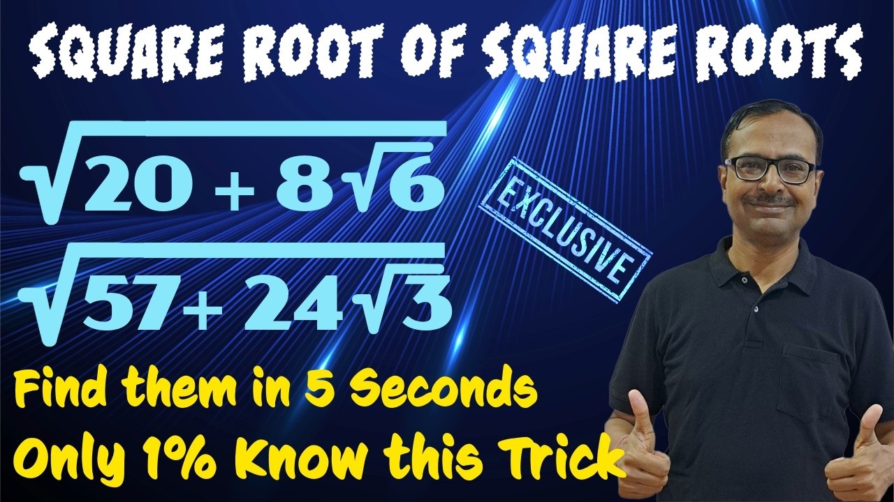 Video 71 - Square Root of Square Root Expressions || Irrational Numbers || Identify Method #class9