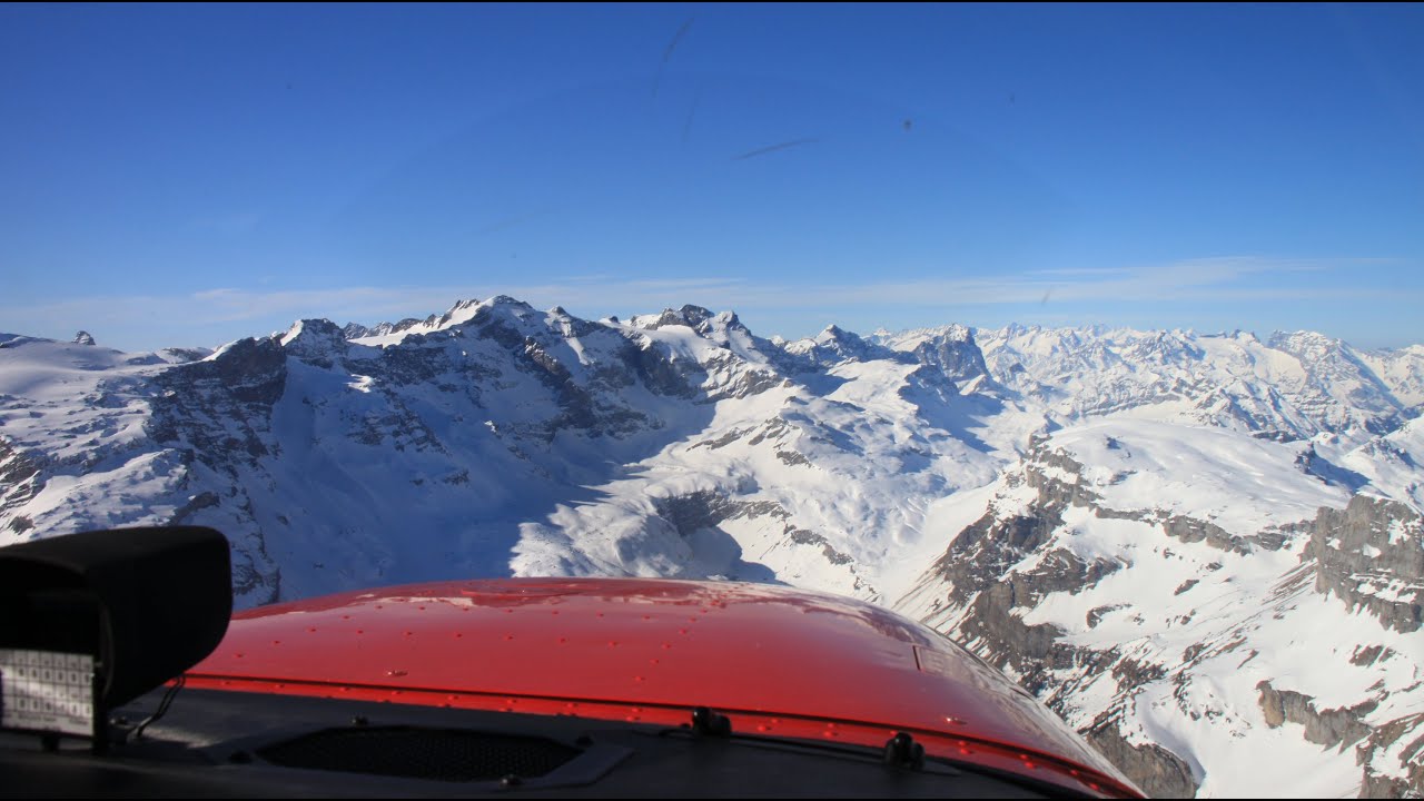 Flight over the Swiss Alps from Speck Fehraltorf LSZK with landing in Wangen Lachen LSPV