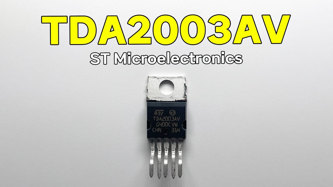 TDA2003AV - ST Microelectronics : 10 W car radio audio amplifier