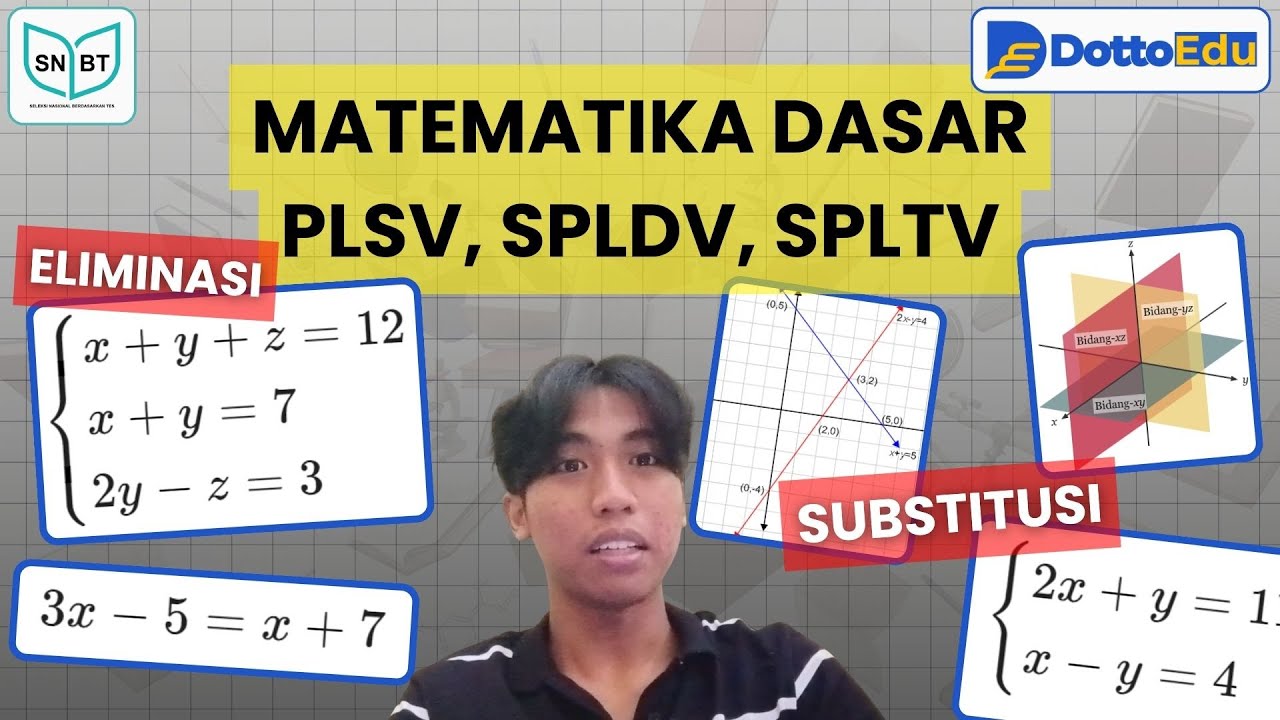Persamaan Linear Satu, Dua, dan Tiga Variabel | Matematika Dasar