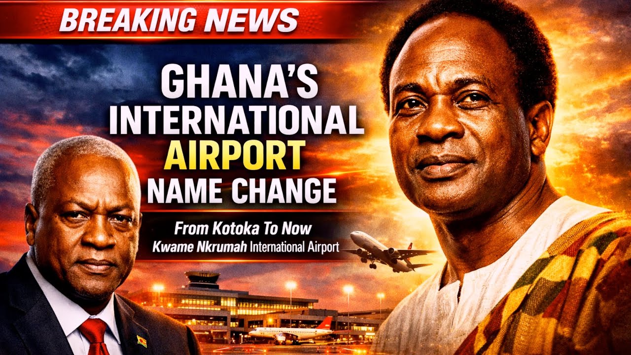 GHANA’S KOTOKA INTERNATIONAL AIRPORT FINALLY TO CHANGE NAME TO KWAME NKRUMAH INTERNATIONAL AIRPORT 