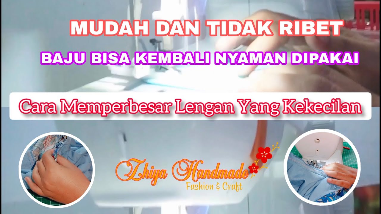 Cara Memperbesar Kerung Lengan yang Sempit | Tutorial Menjahit Pemula
