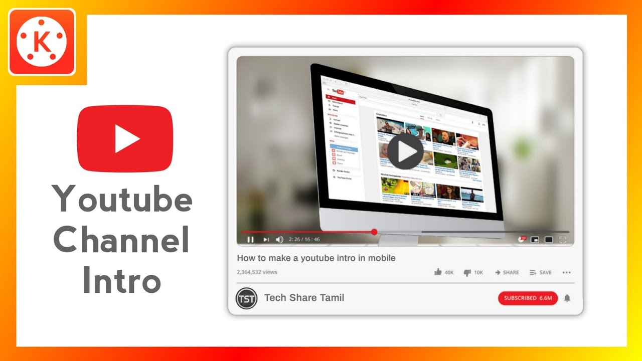 Intro Making in Kinemaster - Youtube Channel Intro in Kinemaster - Kinemaster Tutorial