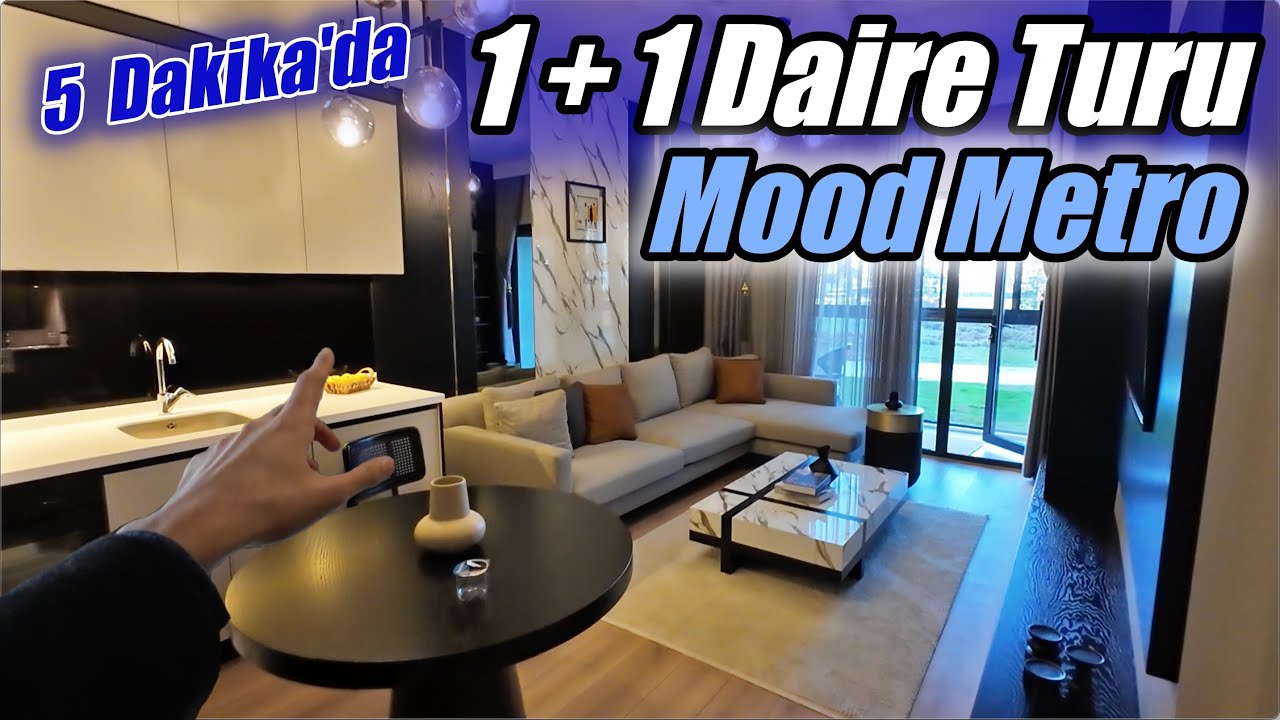 50m² Bahçe Teraslı 1+1 Daire ? / MOOD METRO Lansmanı / 1+1 Örnek Daire Turu