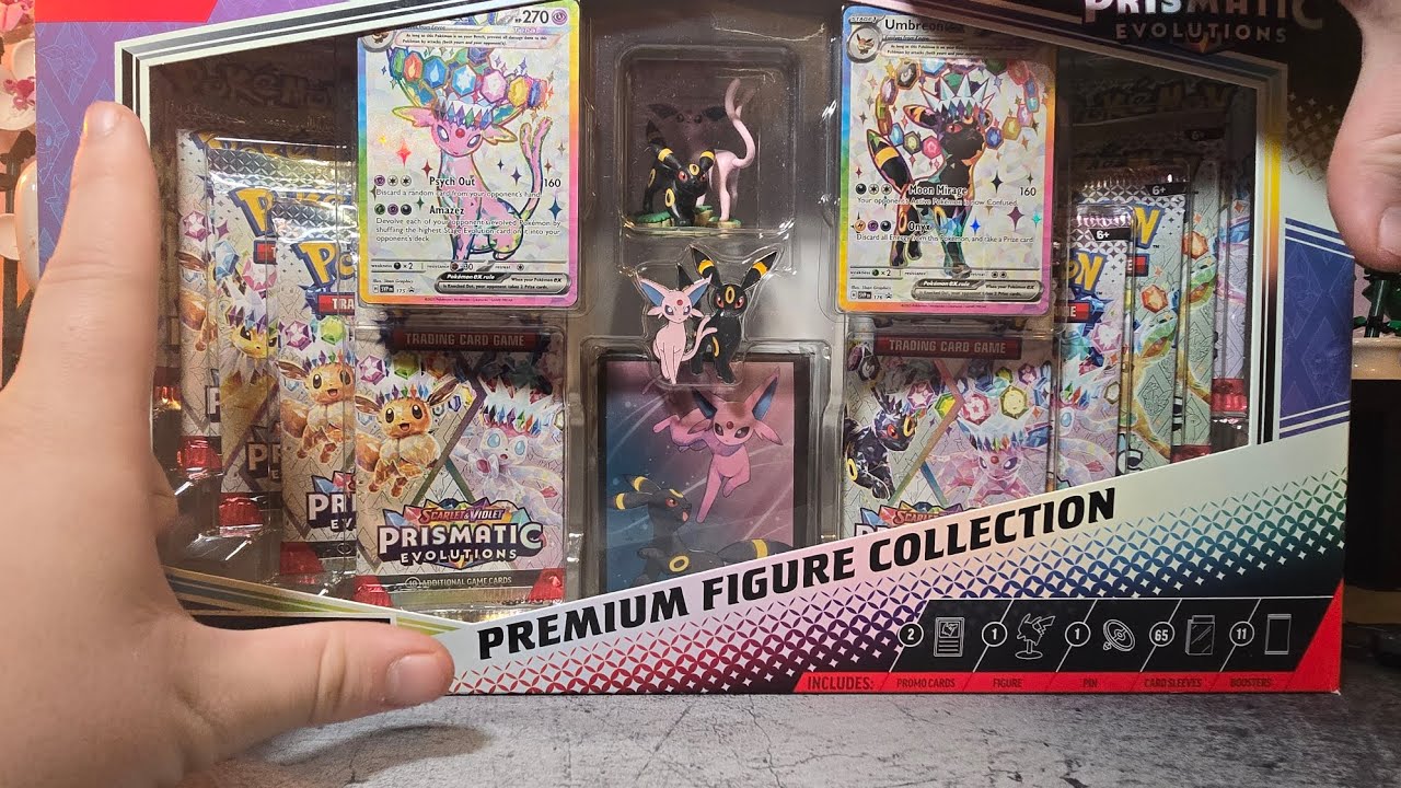 Opening a Prismatic evolutions Premium figure collection for my birthday!!