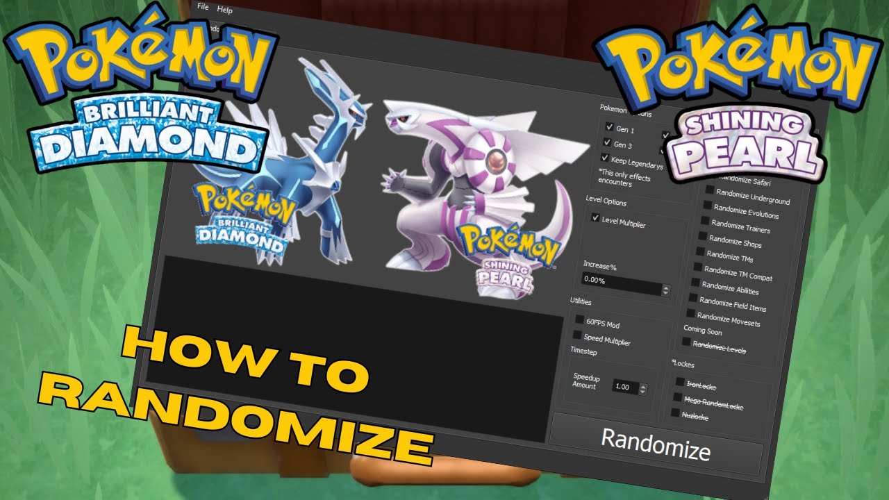 Randomize Pokemon BDSP in 5 minutes