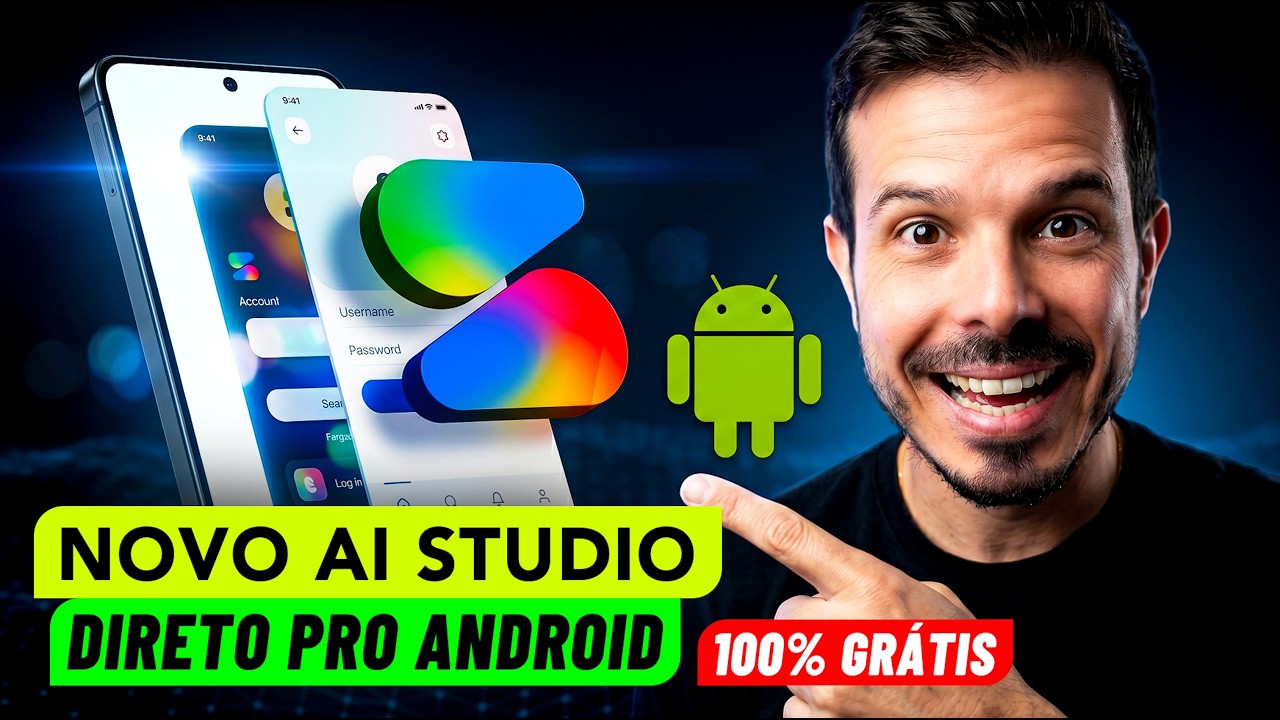 O AI Studio Ficou INSANO - Como Criar um Aplicativo Android 100% Gr&aacute;tis em Minutos