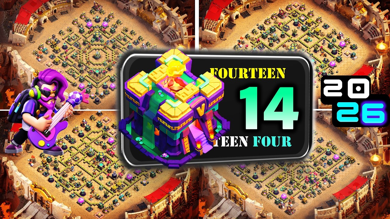 TOP 10 NEW BEST 🔥 TH14 WAR BASE LINK 2026, TH14 ANTI 2 STAR WAR BASE, TH14 CWL BASE CLASH OF CLANS