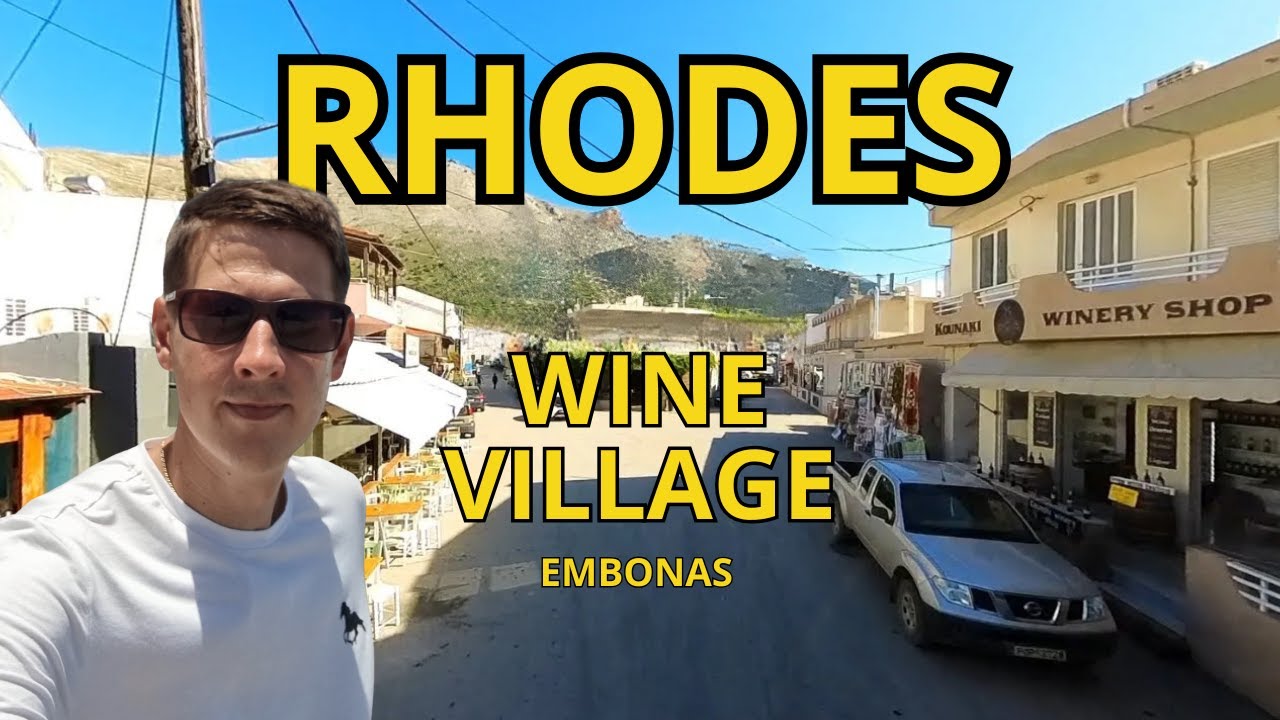 Embonas, Rhodes 🇬🇷 — Traditional Village Walking Tour