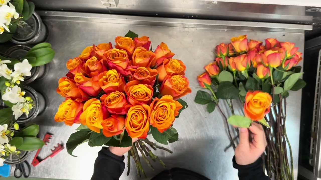 Adım Adım 50 Gül Buketi Yapımı | Çiçek Tasarımı | Step by Step: Making a 50 Rose Bouquet 