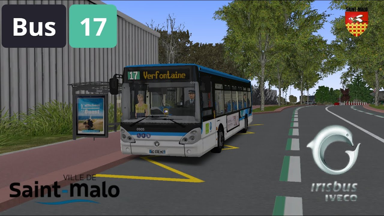 [OMSI 2] St-Servan | Ligne 17 → Verfontaine | Irisbus Citelis.