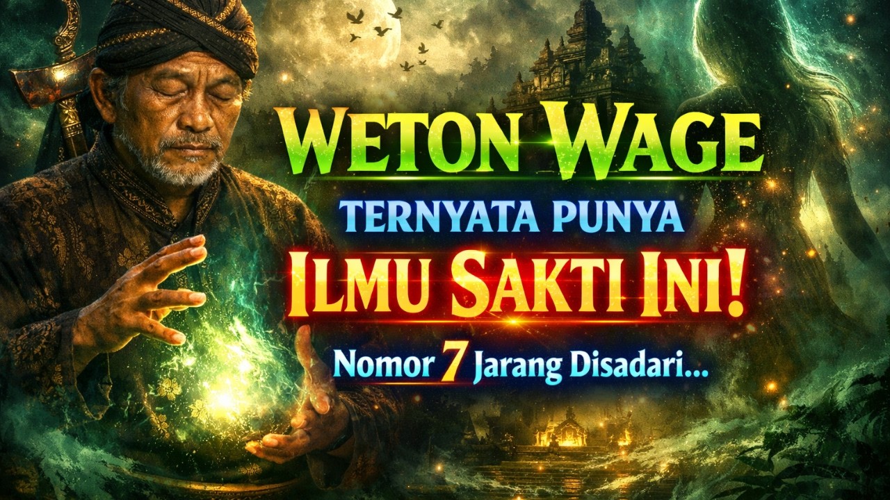 WETON WAGE: TERNYATA PUNYA ILMU SAKTI INI!! NOMOR 7 PALING JARANG DISADARI....