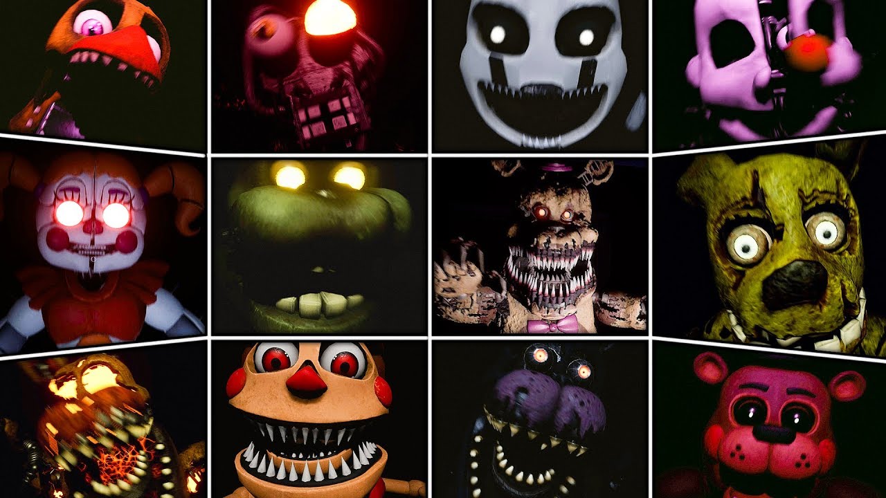 FNAF Help Wanted NON VR All Jumpscares (Including DLC)