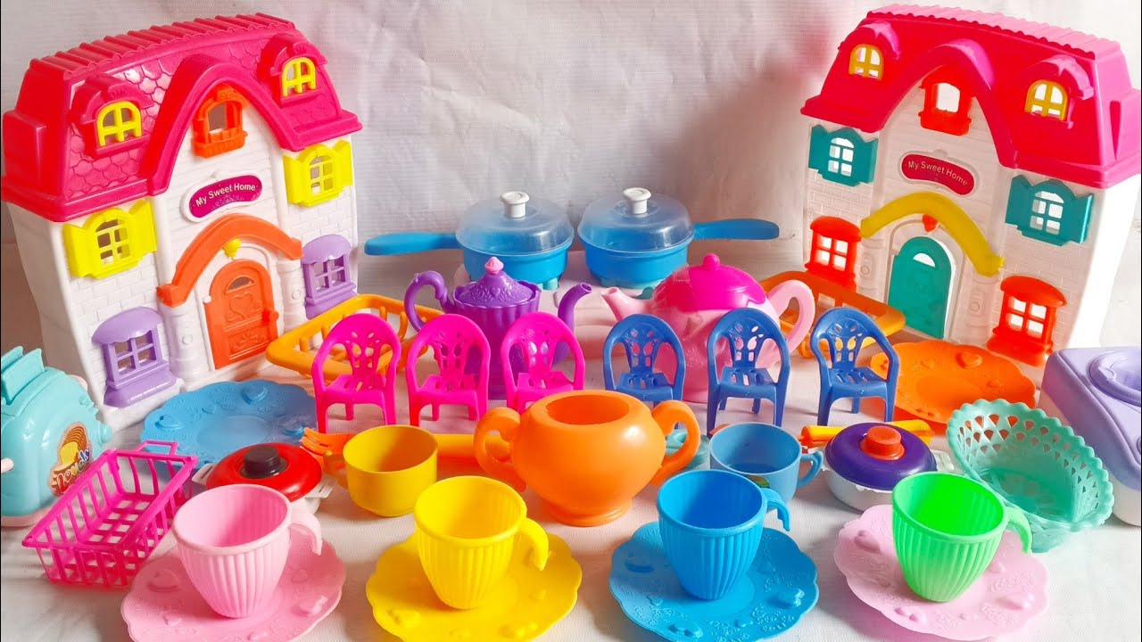 5:24 Minutes Satisfying with Unboxing Barbie Princess Fancy Wardrobe & Kitchen Toy Set Review | ASMR
