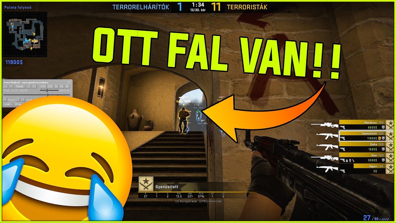OTT FAL VAN BÁTTYA, NEM ZAVAR?😂 | CSGO - Overwatch #2