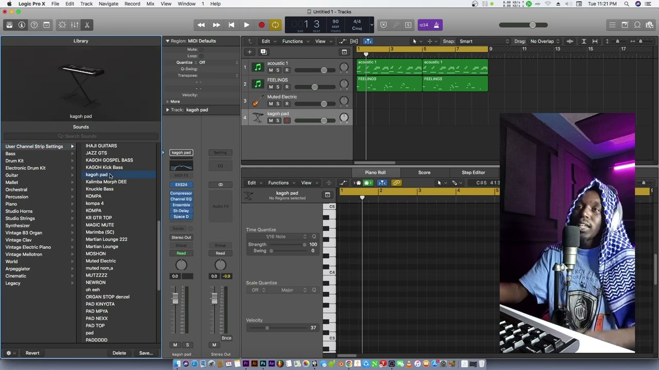 HOW TO MAKE ZOUK KIZOMBA INSTRUMENTAL BEATS- LOGIC PRO X