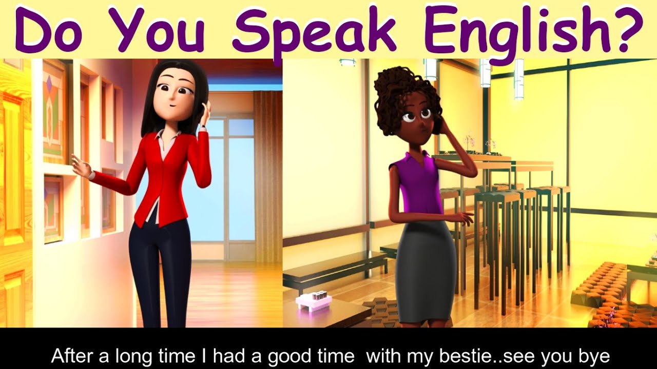 Telephone Conversation between two friends English Conversation for Real Life,Do you speak English ?
