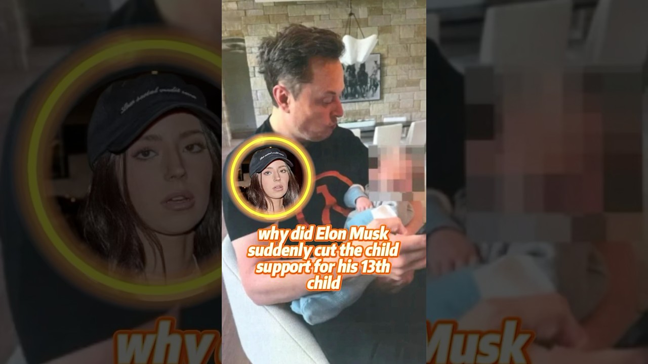Why did Elon Musk suddenly cut the child support for his 13th child?#elonmusk #celebrity #hollywood