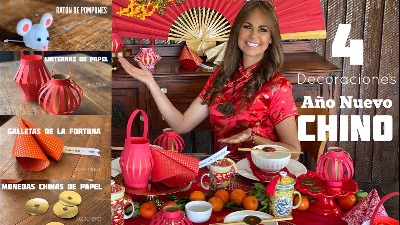 4 DECORACIONES PARA EL AÑO NUEVO CHINO