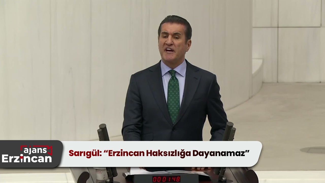 Sarıgül: “Erzincan Haksızlığa Dayanamaz”