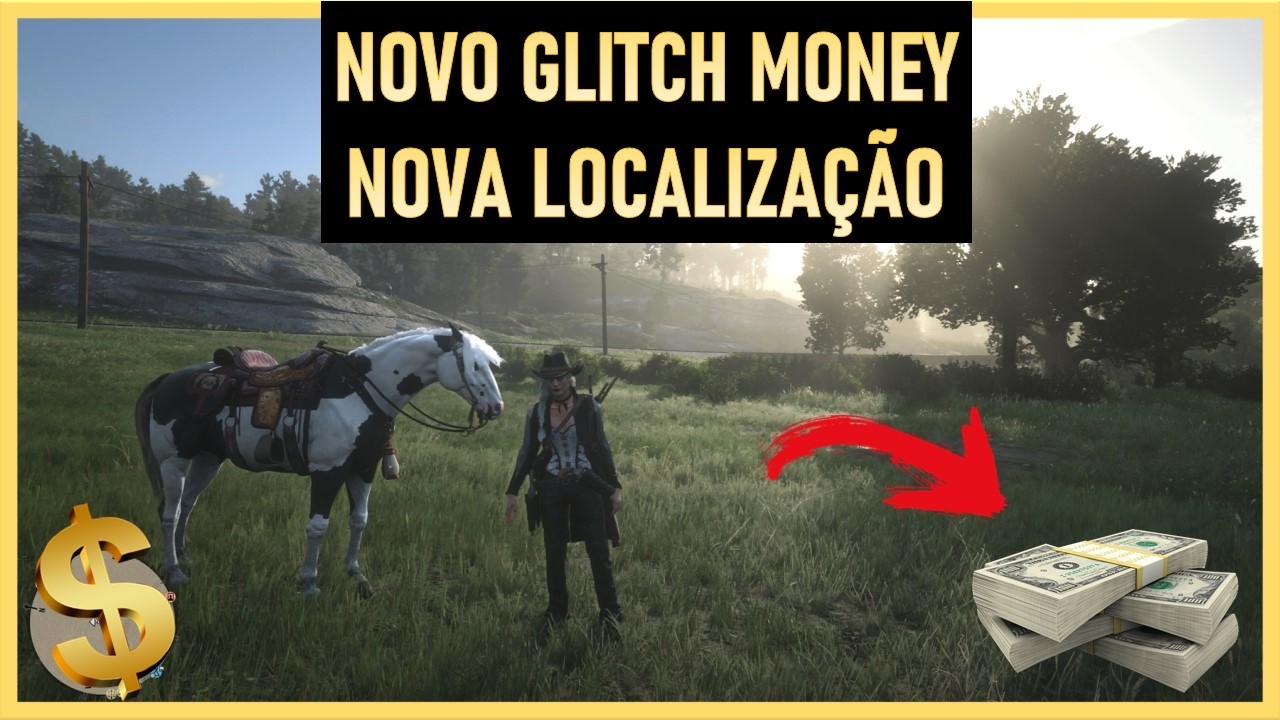 NOVO GLITCH DE DINHEIRO EM NOVA LOCALIZAÇÃO NO RED DEAD ONLINE (método)