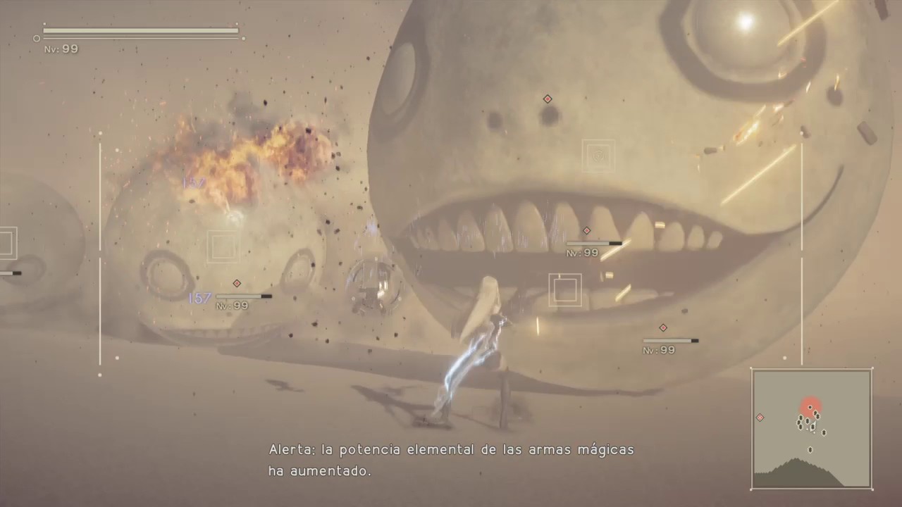 NieR:Automata - Emil (Pelea final) Boss Secreto Nivel 99