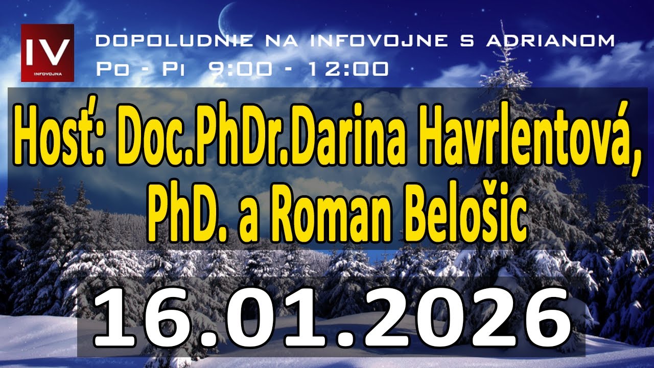 Dopoludnie na InfoVojne s Adrianom 16.1.2026