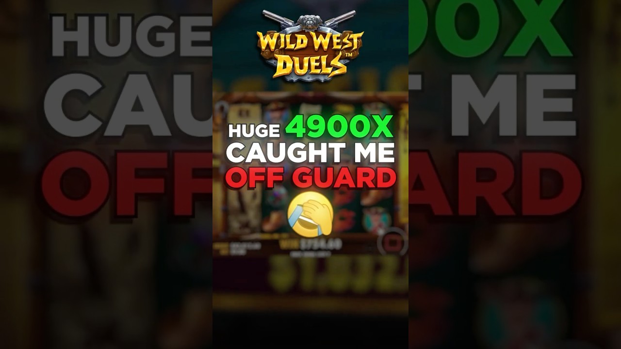 4900x NEAR MAX WIN. WILD WEST DUELS! 😱 #slots #shorts #casino #bonus