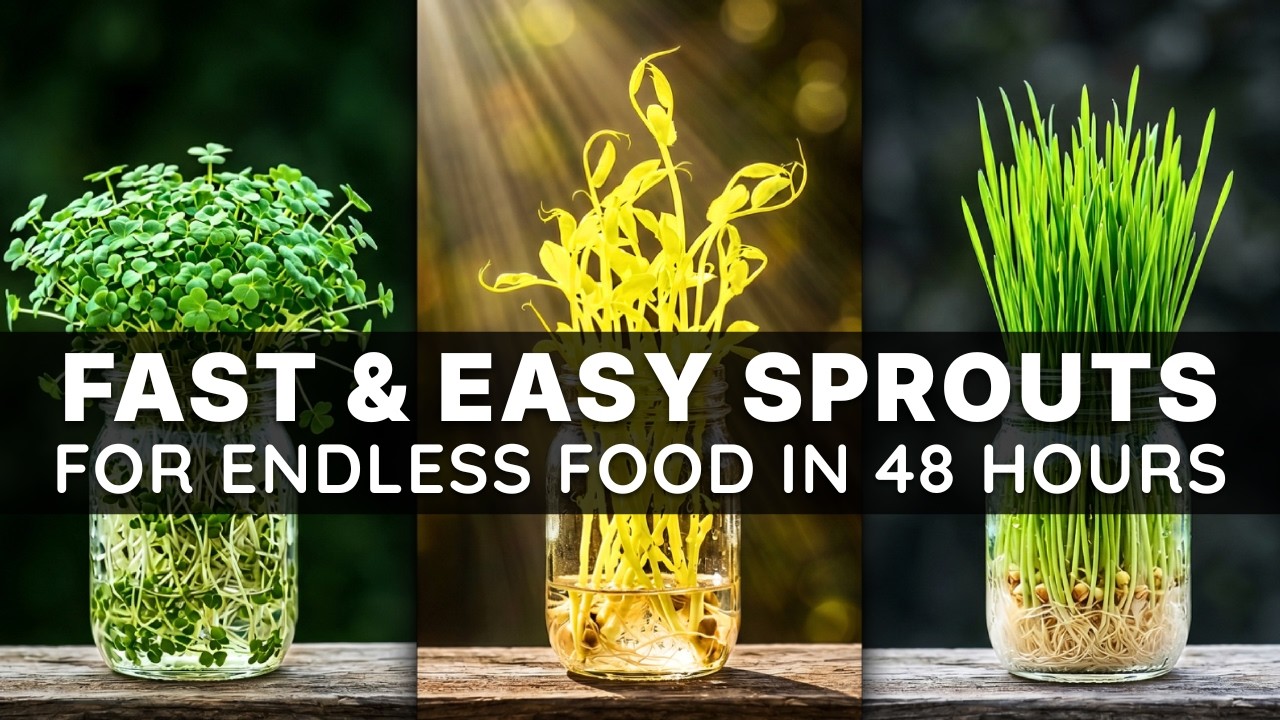 15 Fast & Easy Sprouts That Give You Endless Food in 48 hours