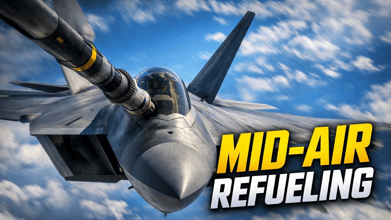 Extreme Mid-Air Refueling — KC-135 Refuels F-22 Raptors & Allied Fighter Jets