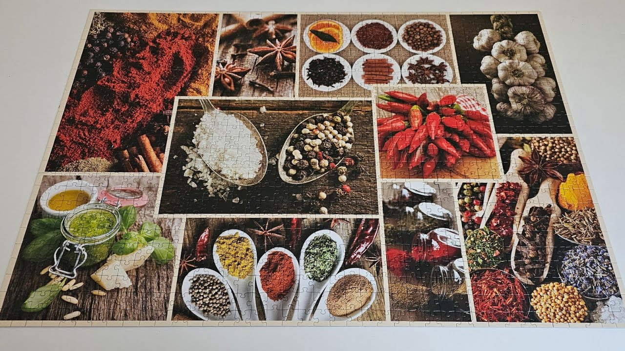 Time Lapse Puzzle Trefl Przyprawy kolaż / Spices collage 1000