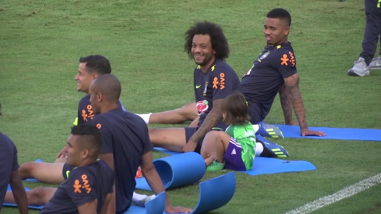 FIFA World Cup 2018: Marcelo brings son to Brazil practice