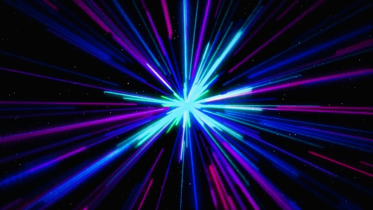 Neon Light Trail Pattern Animation Background video , No Copyright || VJ/DJ loop || light tunnel