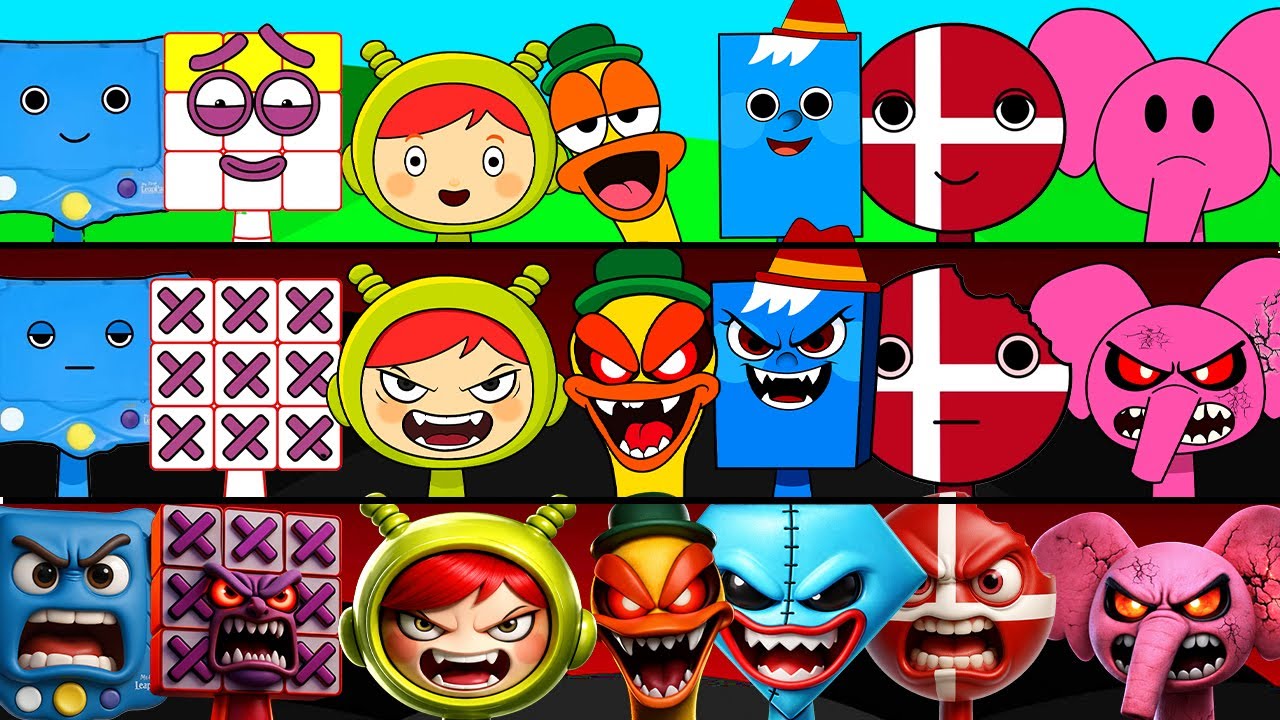 New Incredibox Sprunki OC Phase 1 to Phase 3 Pato, Pocoyo, Triangle, Rectangle(Save The Shapes),Elly