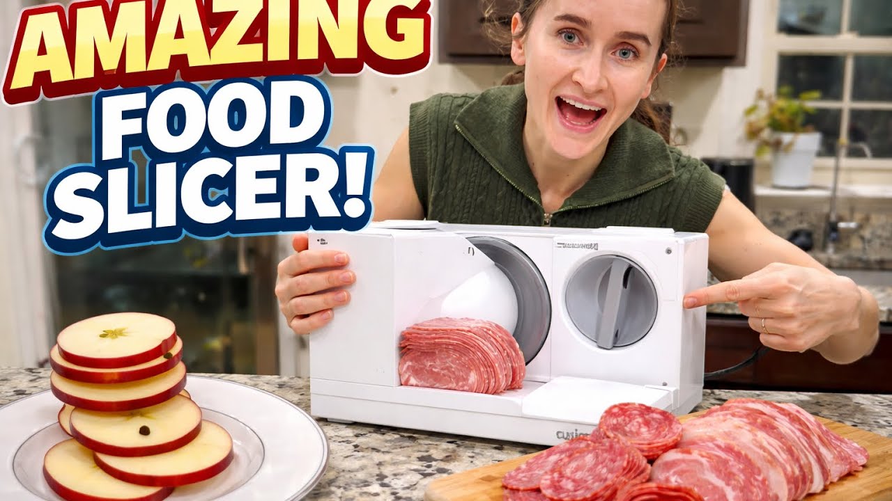 CUSIMAX Meat Slicer for Home,Foldable Meat Slicer with Child Safety Switch and 2 Removable Blades
