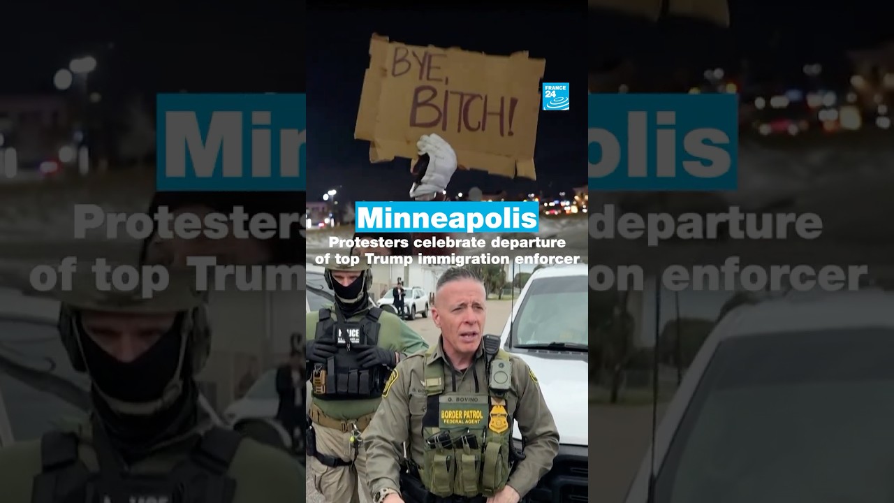 Minneapolis: Protesters celebrate departure of top Trump immigration enforcer • FRANCE 24 English