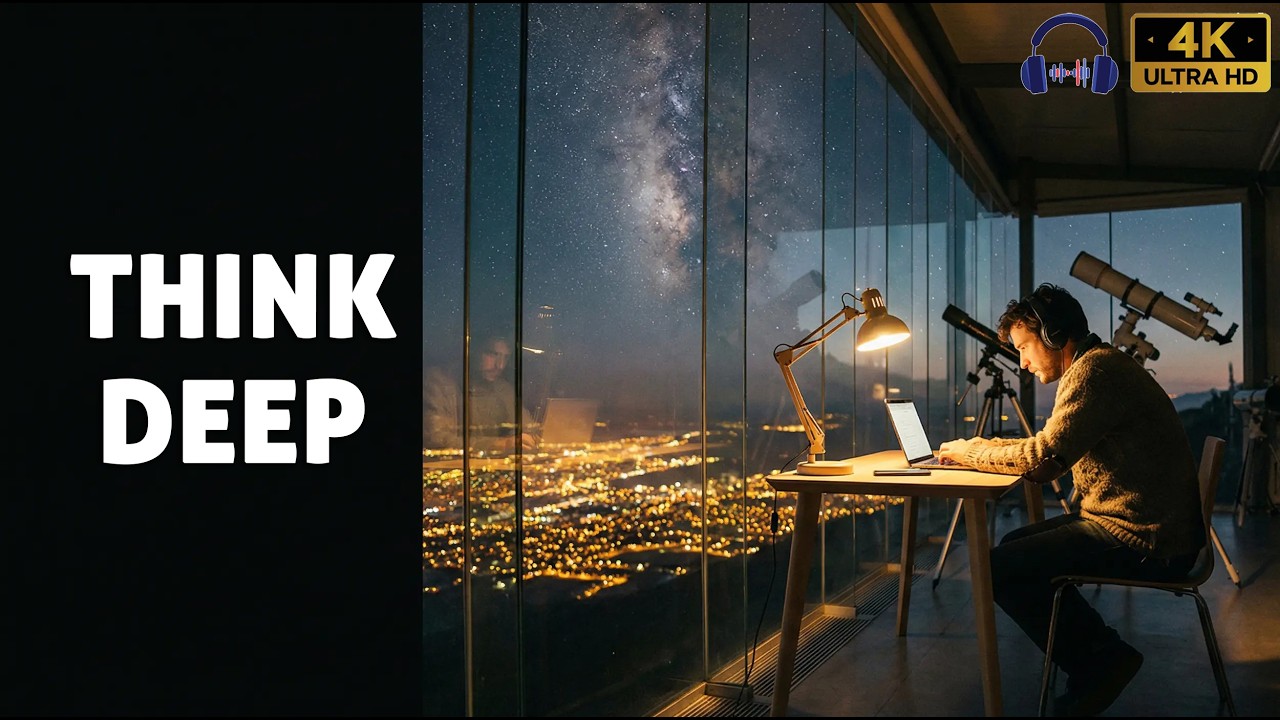3 Hours Neutral Focus Music for Studying & Deep Thinking | Minimal Ambient