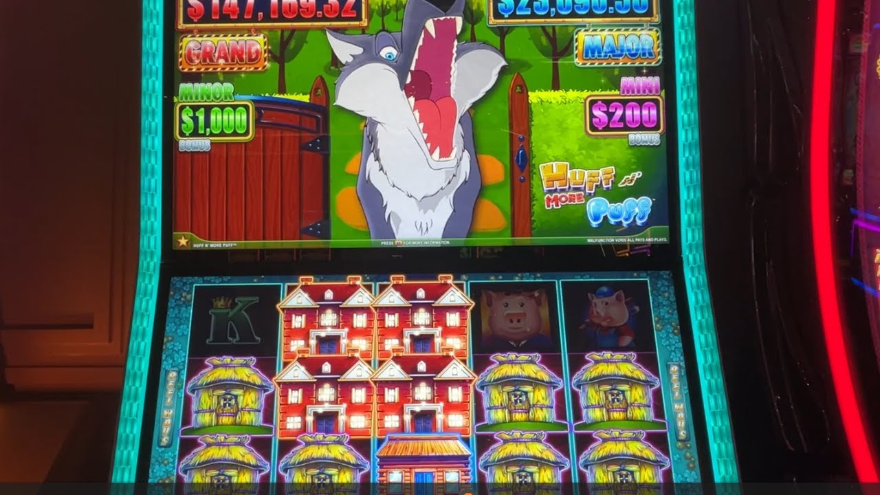 Wolfie, give me that GRAND and blow my mortgage away!!! High Limit Huff n' more Puff at Palms Vegas!