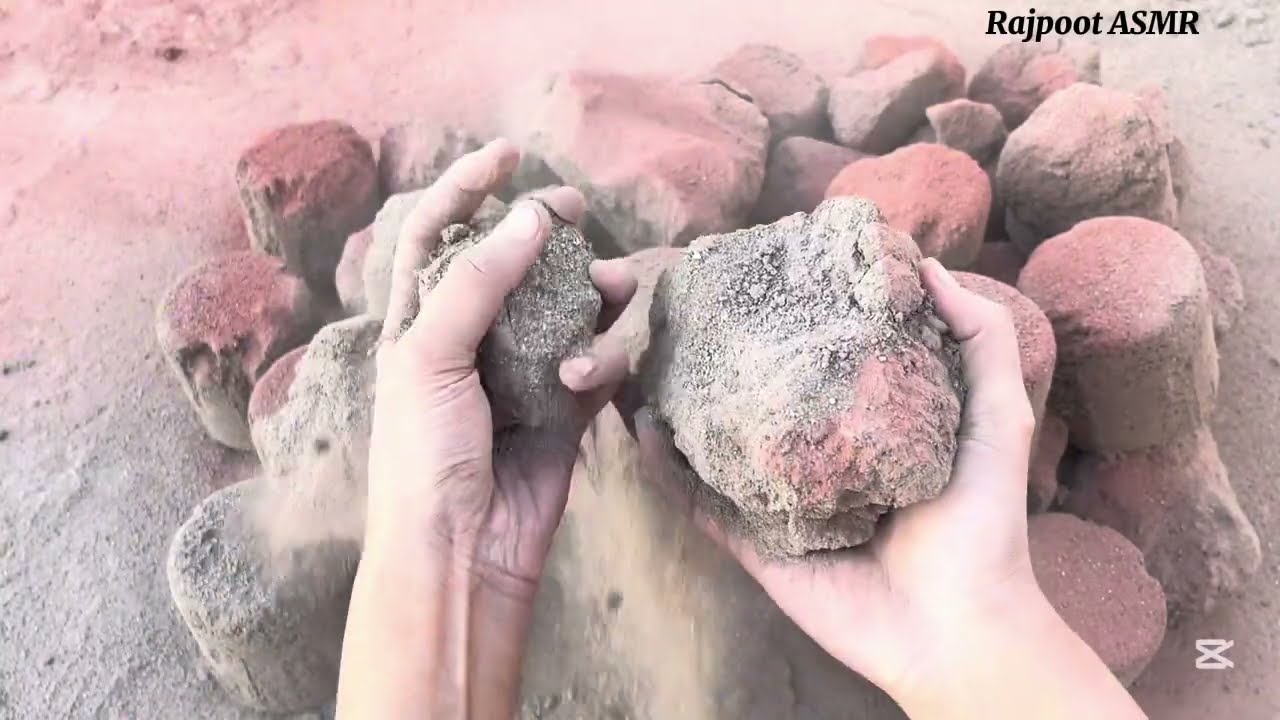 Colourful Grainy texture Dry Crispy Floor crumbling ASMR 