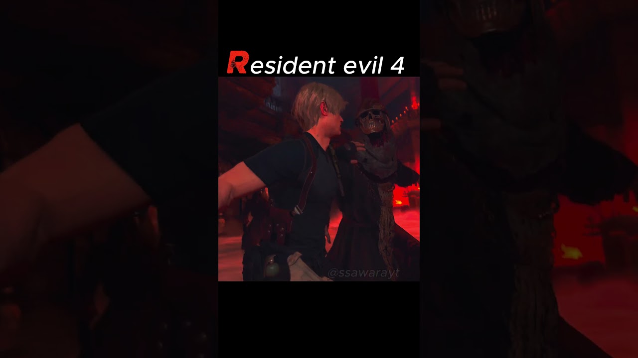 Leon vs Masked Cult Leader 😱 Brutal Survival! | -Professional Difficulty #residentevil4