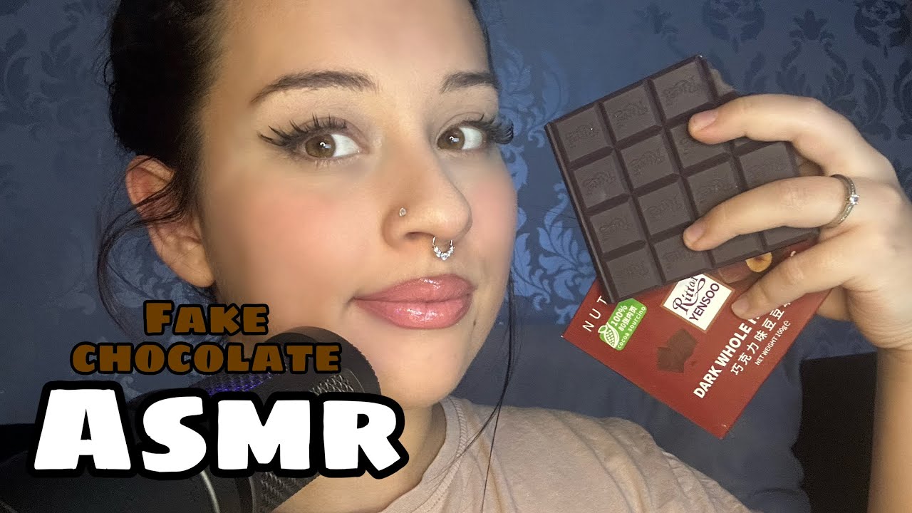 Magyar ASMR - Fake csoki (Fake chocolate eating sounds)