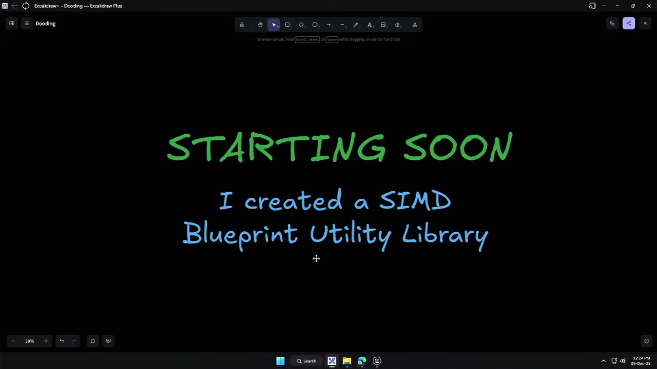 I created a SIMD Blueprint Utility Library(VOD) - Bad Quality, don't watch