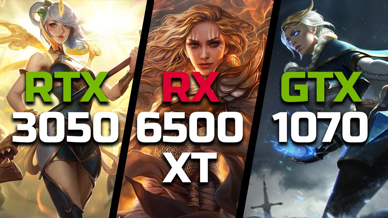 RTX 3050 vs RX 6500 XT vs GTX 1070 - Test in 7 Games